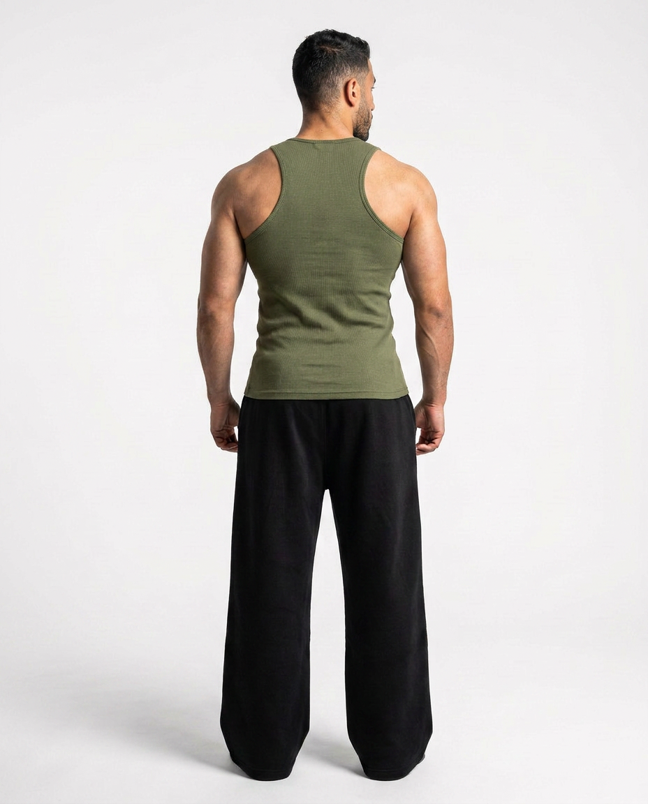 ZREX RIBBED TANK TOP - Olive
